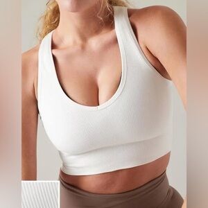 Aurora crop rib tank camisole